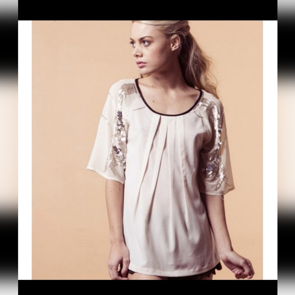 🍁New handmade beaded top